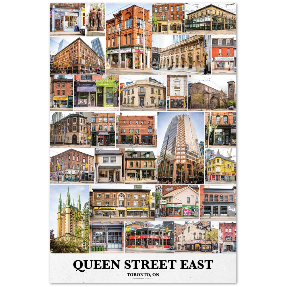 QUEEN STREET EAST Toronto, ON Premium SemiGloss Poster Shaky Shutter
