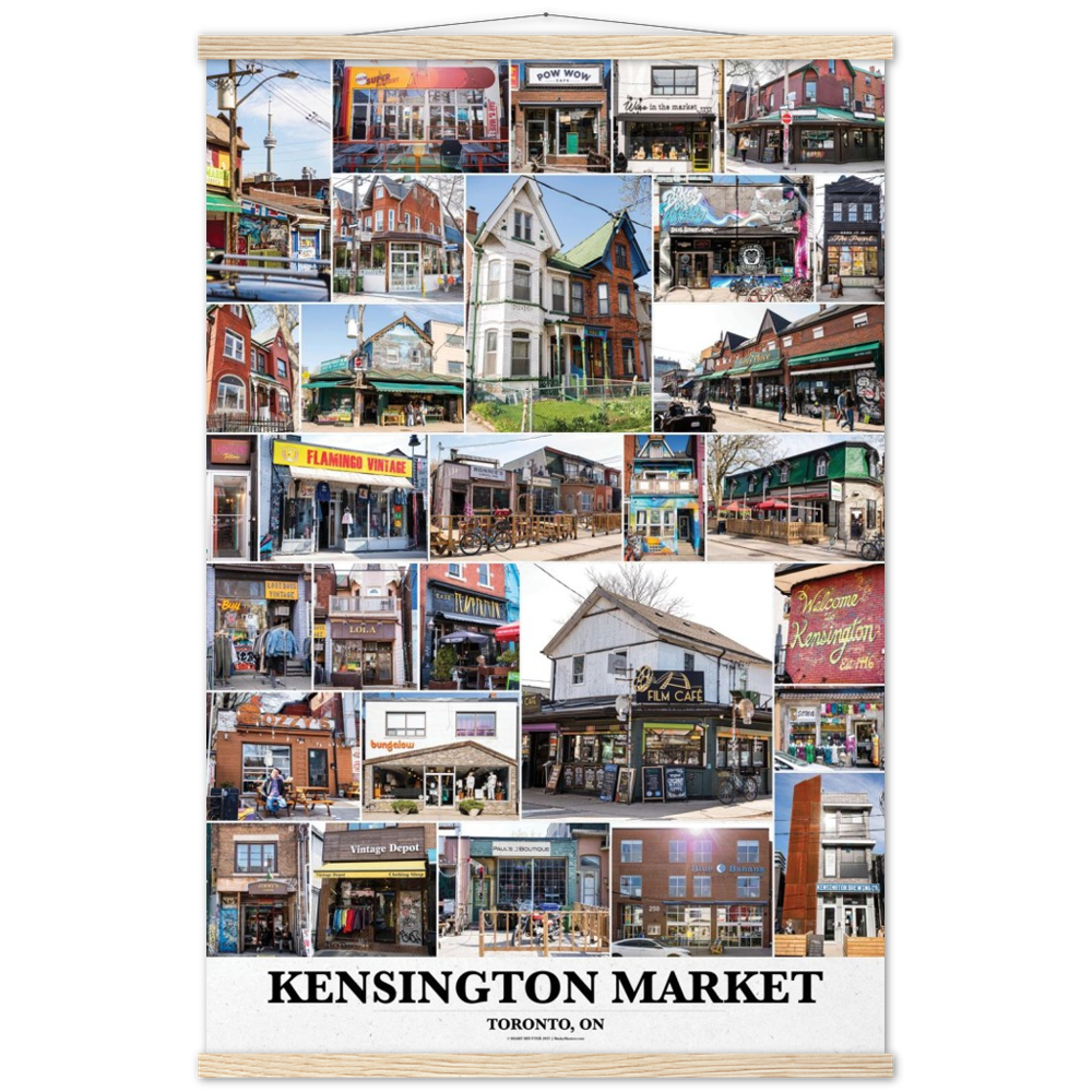 Kensington Market Premium Paper Poster & Hanger