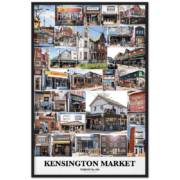 24x26" Kensington Market Wood Framed Poster