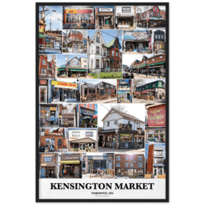 24x26" Kensington Market Wood Framed Poster