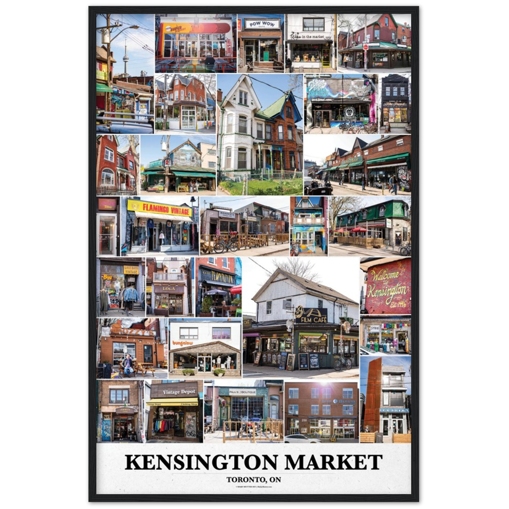 24x26" Kensington Market Wood Framed Poster