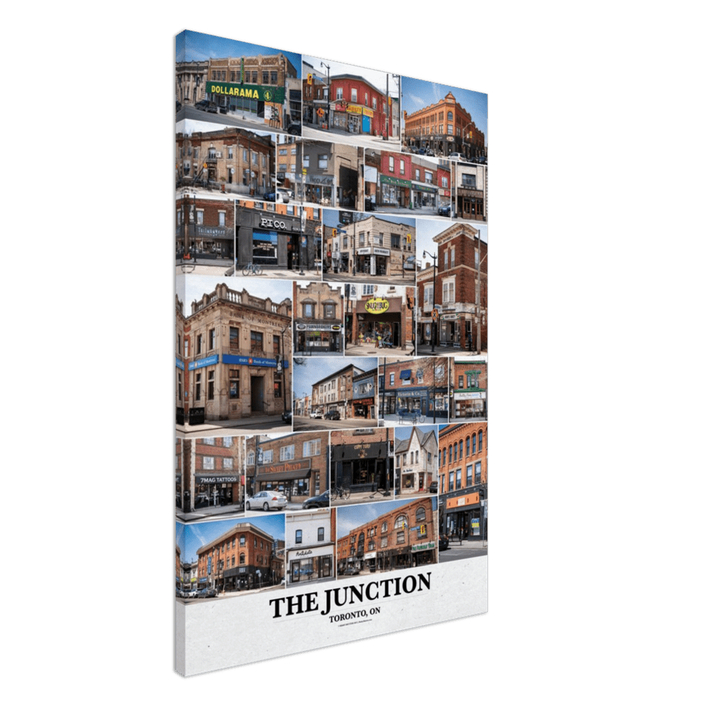 24x36" The Junction, Toronto Ontario Canvas Print