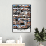 24x36" The Junction, Toronto Ontario Wood Framed Poster