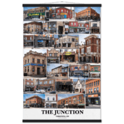 24x36" The Junction Toronto Ontario Premium Poster & Hanger