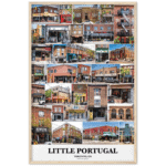 24x36" Little Portugal Toronto Ontario Semi Gloss Framed Poster