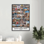 24x36" Queen Street west Toronto Ontario Framed Poster Wall Art