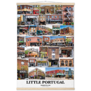 24x36" Little Portugal Toronto Ontario Premium Poster and Hanger