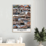 24x36" The Junction, Toronto Ontario Wood Framed Poster