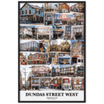 DUNDAS STREET WEST, Toronto Ontario, Framed Wood poster