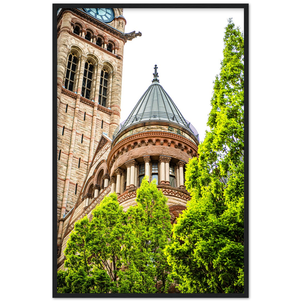 OLD CITY HALL, Toronto, Ontario Framed Wooden Poster