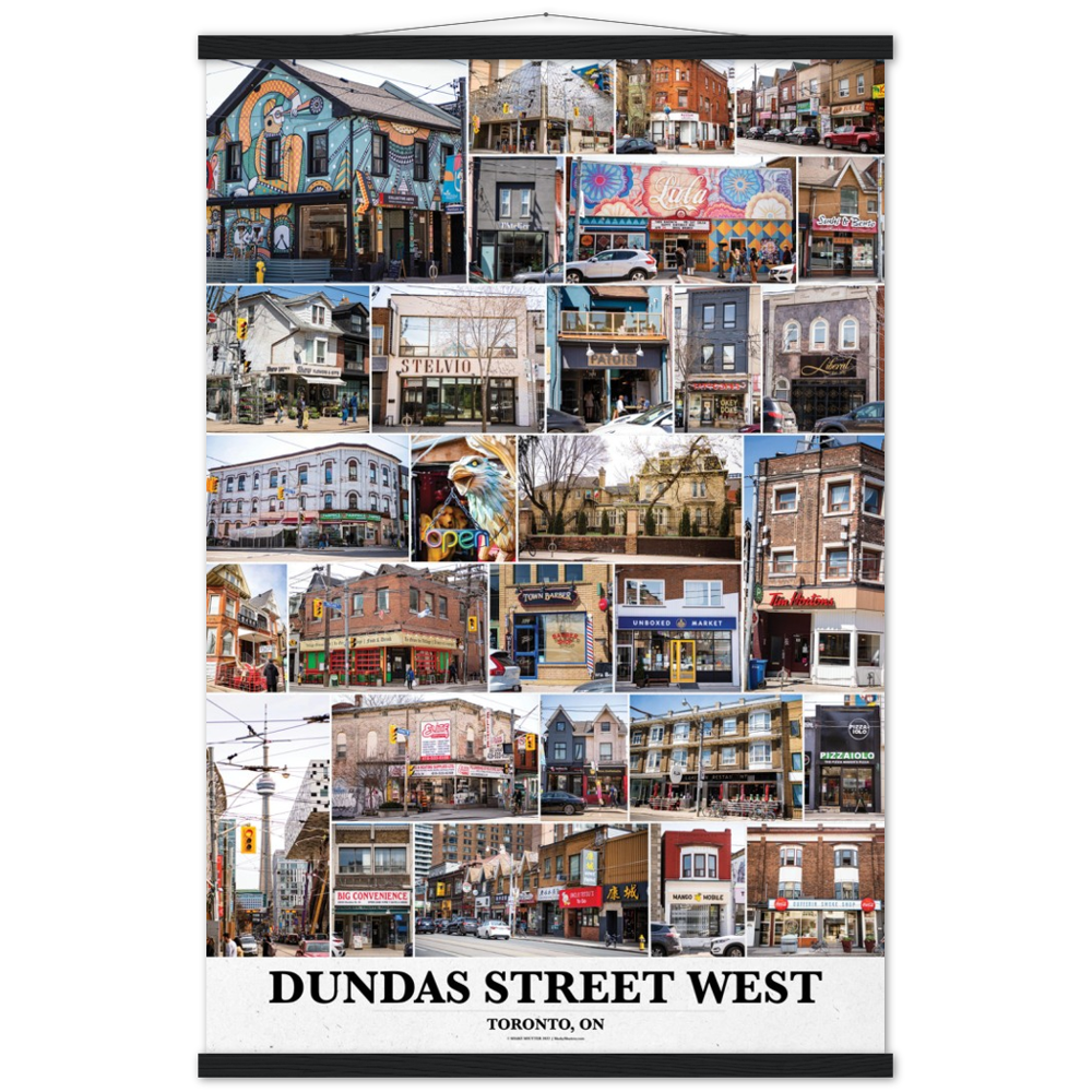 DUNDAS STREET WEST, Toronto Ontario, Poster & Hanger Wall Art