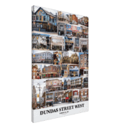 DUNDAS STREET WEST, Toronto Ontario, Canvas Print poster