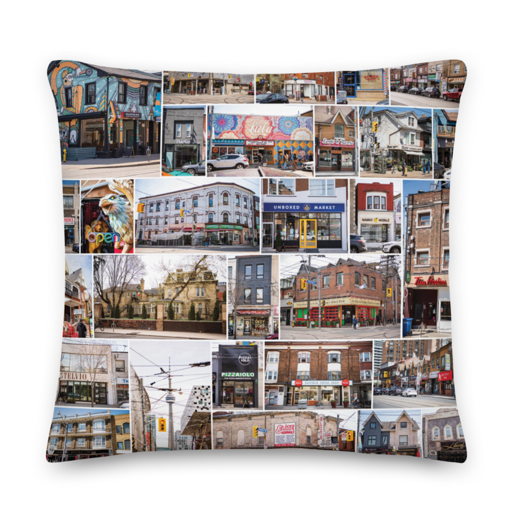 DUNDAS STREET WEST, Toronto, Ontario, Premium Throw Pillow