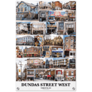 DUNDAS STREET WEST, Toronto Ontario, Acrylic Print poster