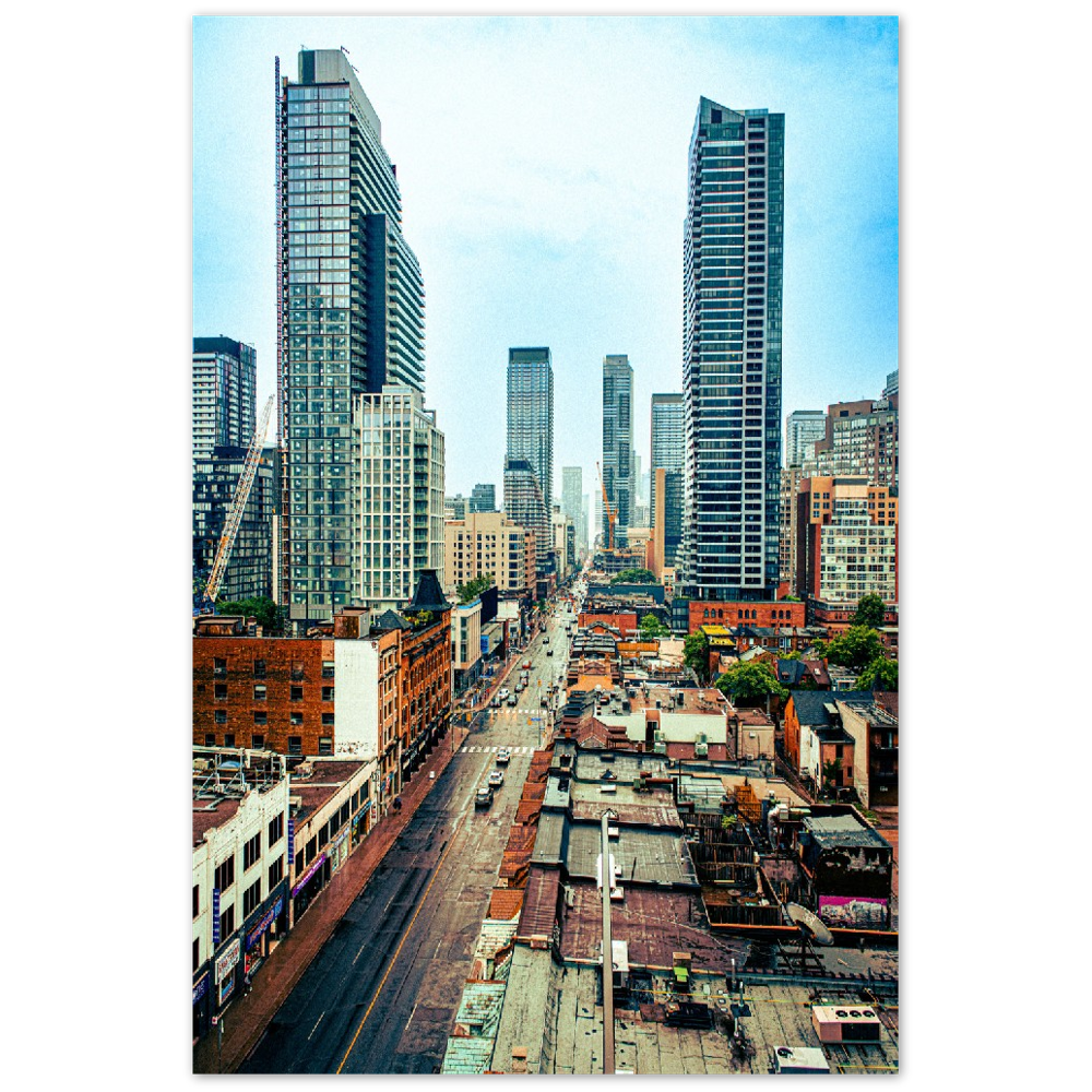 Yonge Street Toronto Ontario Aluminum Print Poster