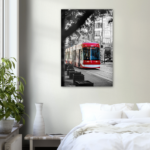 TTC Streetcar on King, Toronto Ontario Aluminum Print Poster