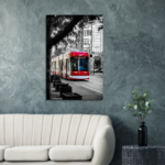 TTC Streetcar on King, Toronto Ontario Canvas Print Poster