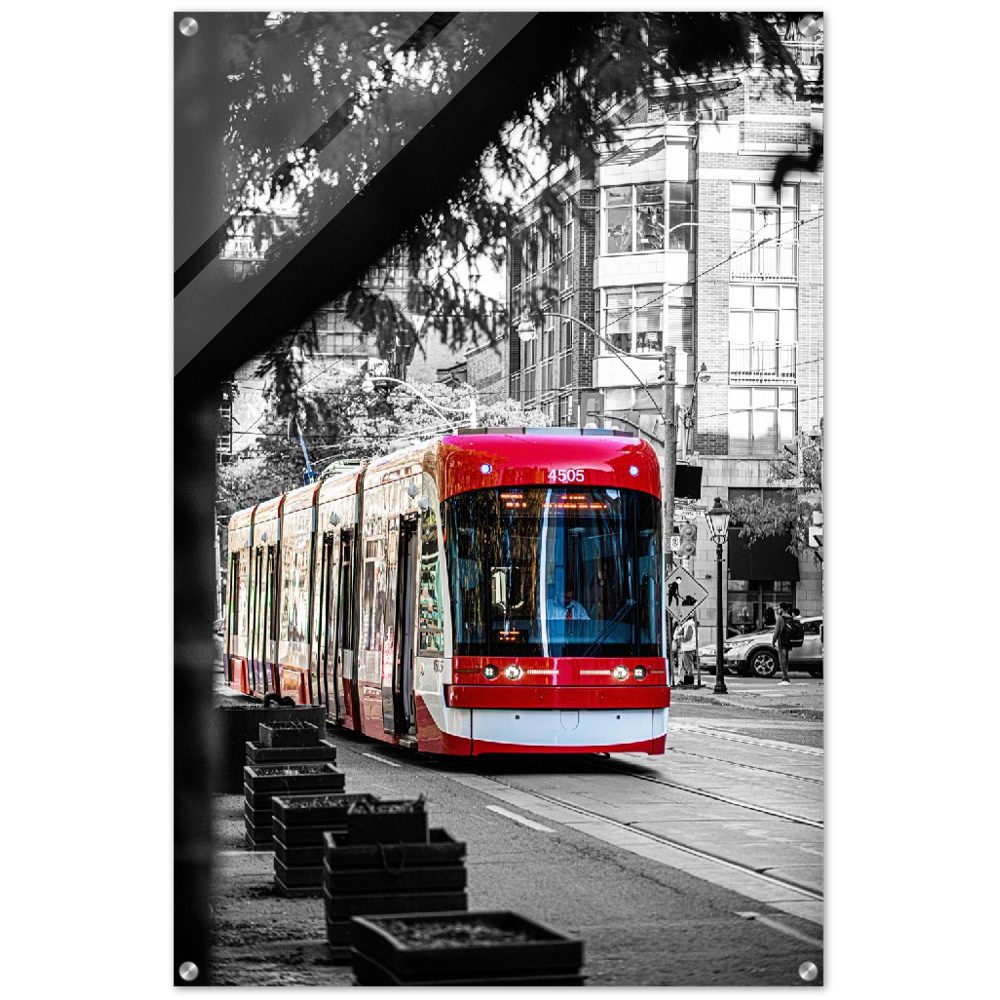 TTC Streetcar on King, Toronto Ontario Acrylic Print Poster