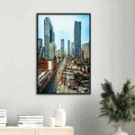 Yonge Street Toronto Ontario Wood Framed Poster