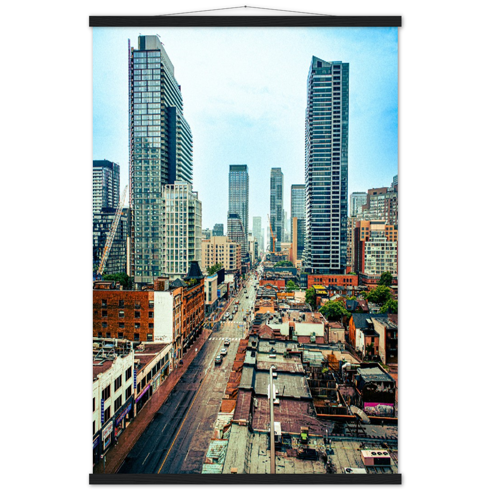 Yonge Street Toronto Ontario Poster & Hanger Wall Art