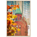 GOODERHAM BUILDING ROOFTOP Wooden Framed Poster Wall Art