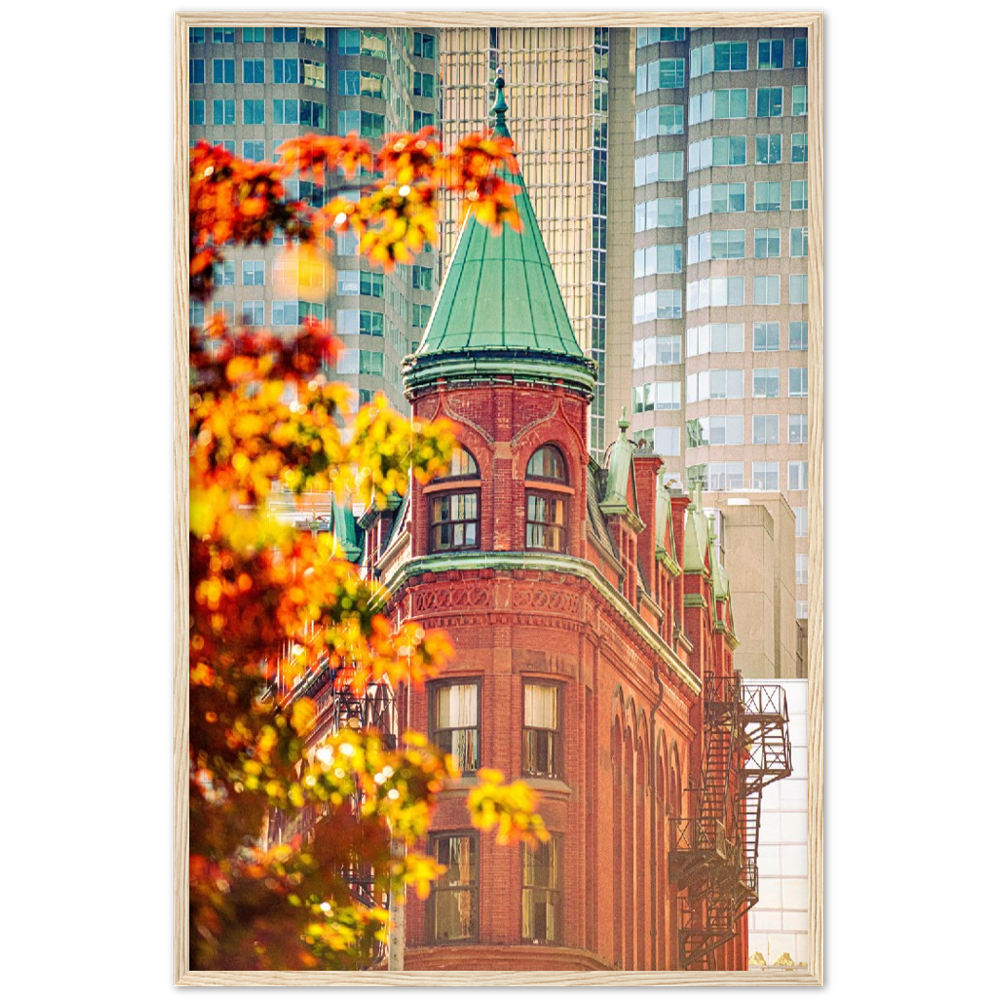 GOODERHAM BUILDING ROOFTOP Wooden Framed Poster Wall Art