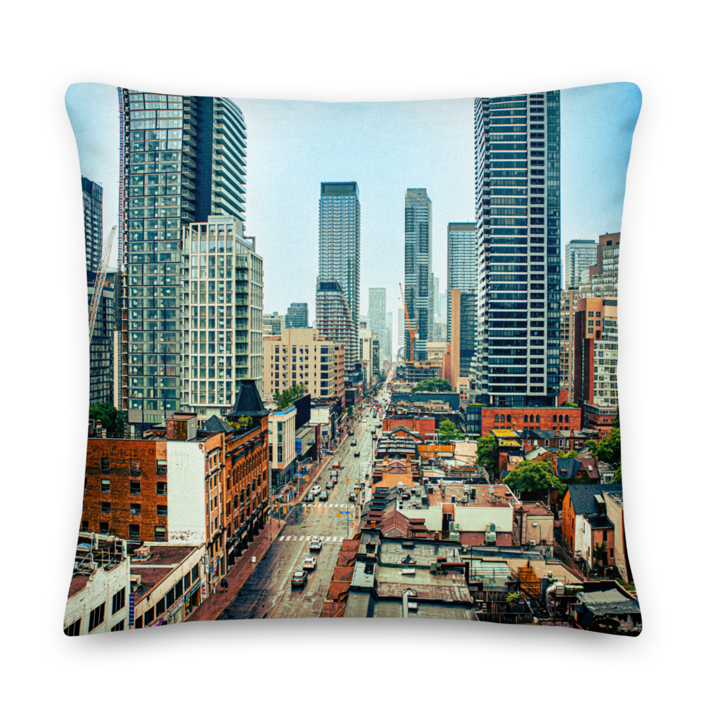 Yonge Street Toronto Ontario Throw Pillow