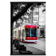 TTC Streetcar on King, Toronto Ontario Premium Poster & Hanger Wall Art