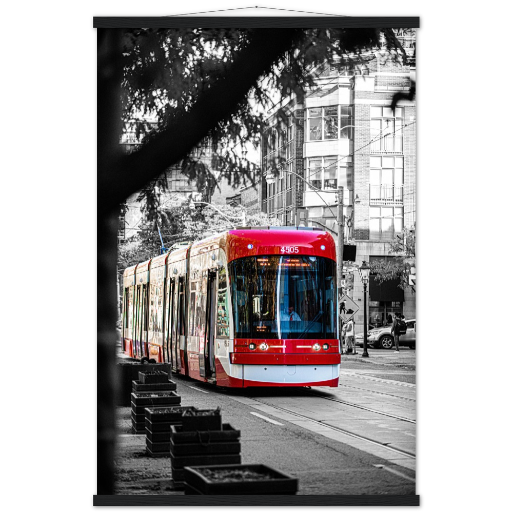 TTC Streetcar on King, Toronto Ontario Premium Poster & Hanger Wall Art