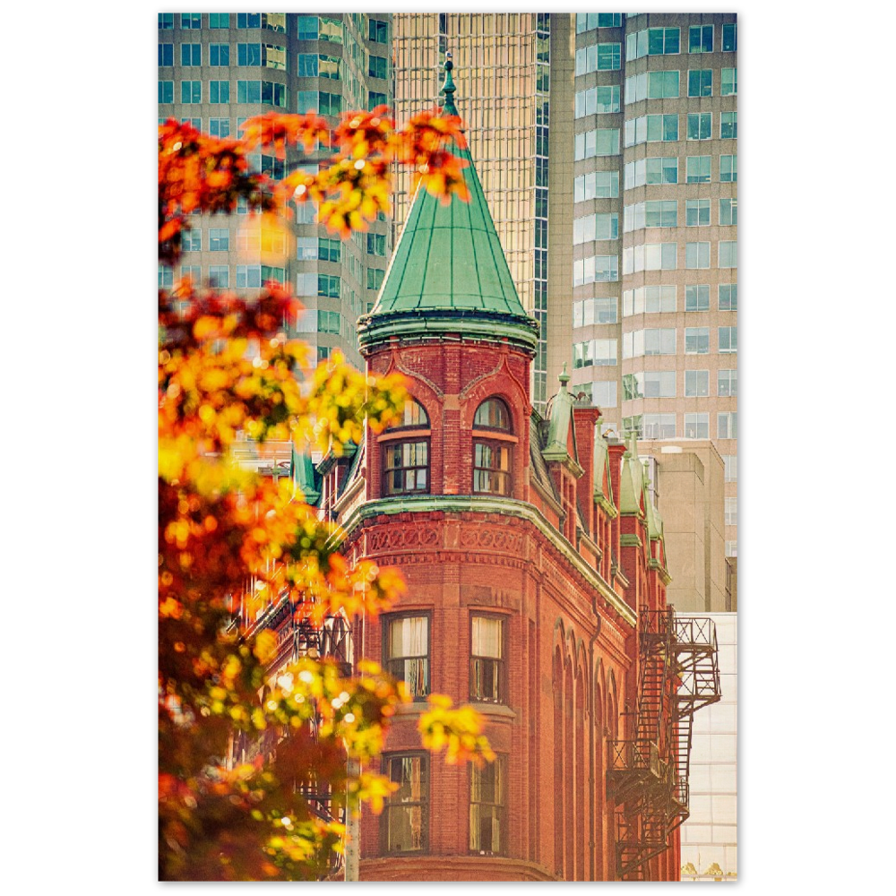 GOODERHAM BUILDING ROOFTOP Wood Print Poster Wall Art