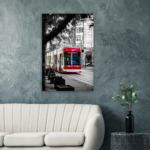 TTC Streetcar on King, Toronto Ontario Aluminum Print Poster