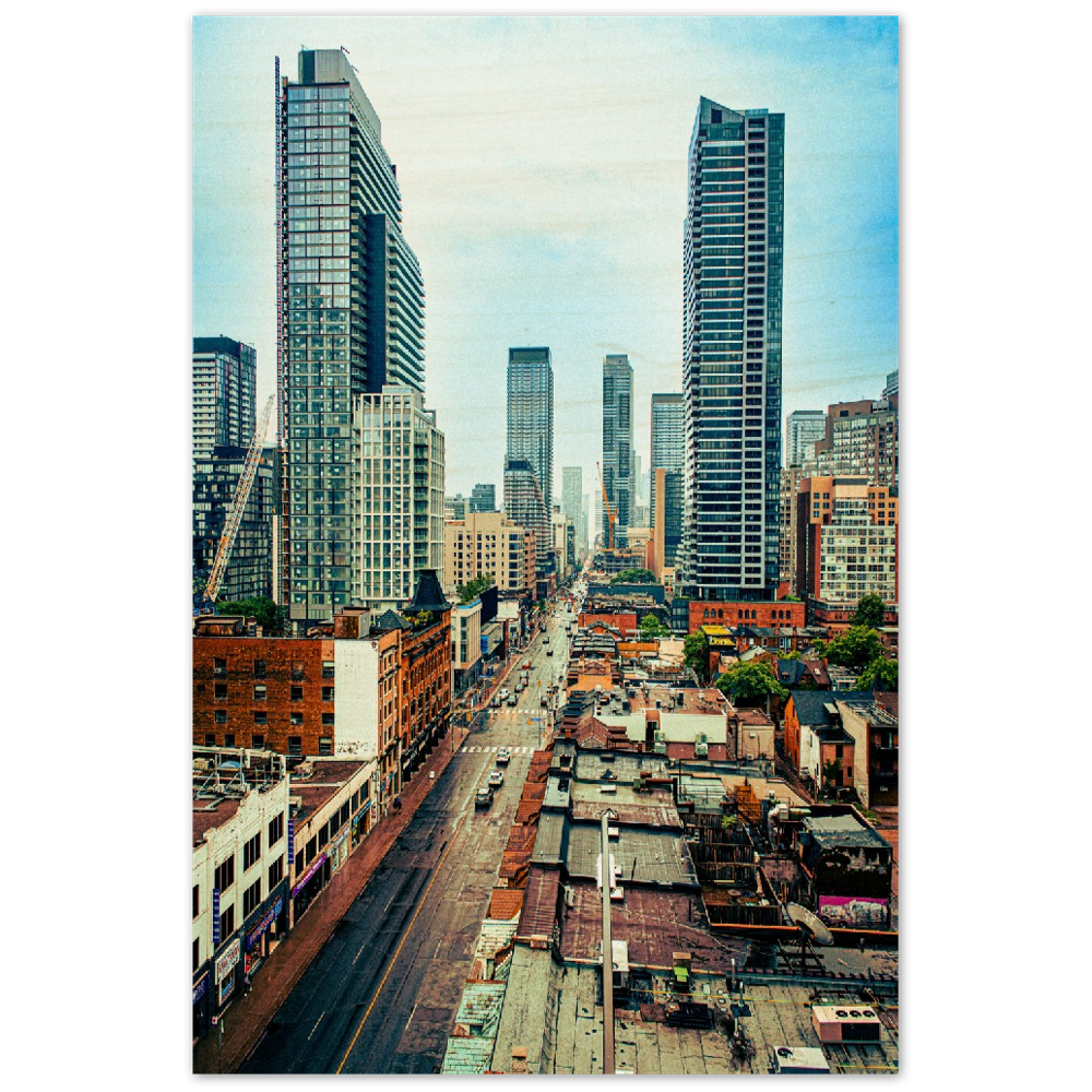 Yonge Street Toronto Ontario Wood Print Poster