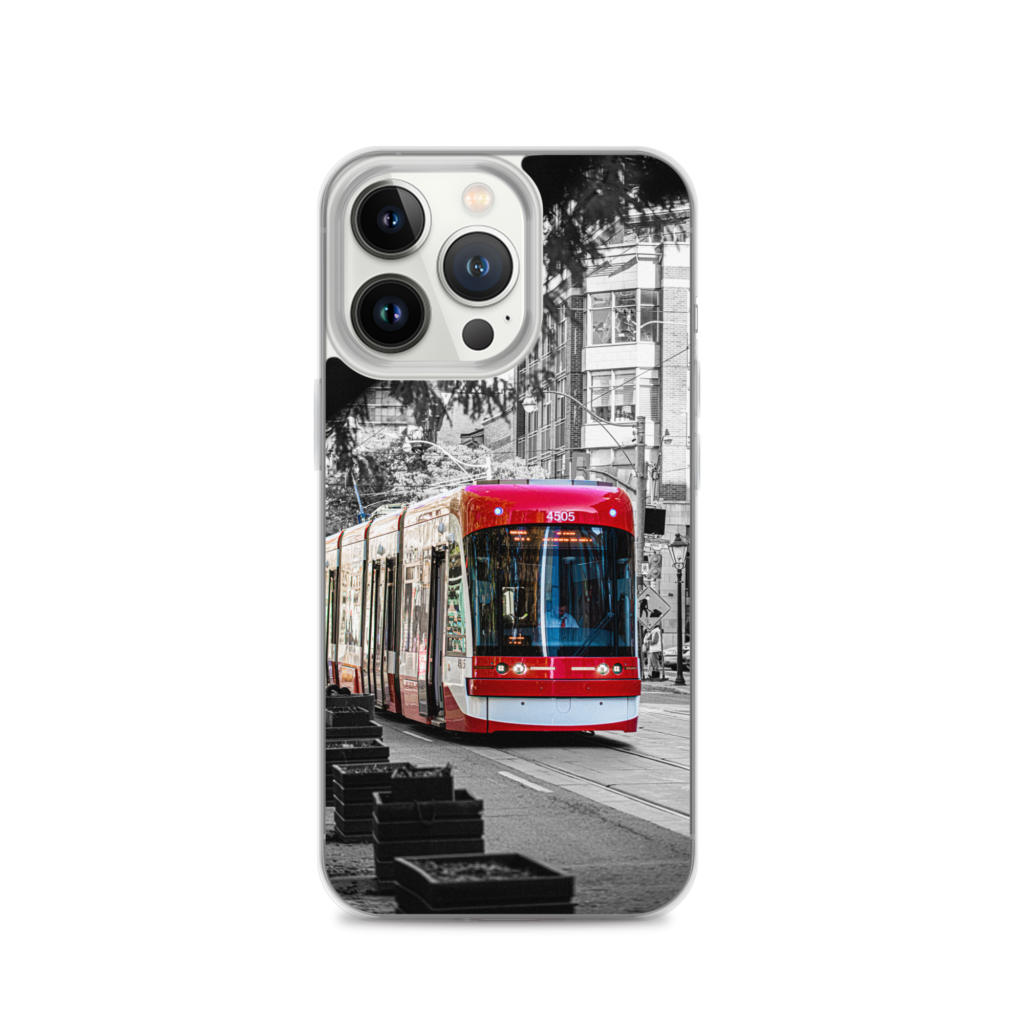 TTC Streetcar on King, Toronto Ontario, iPhone Case