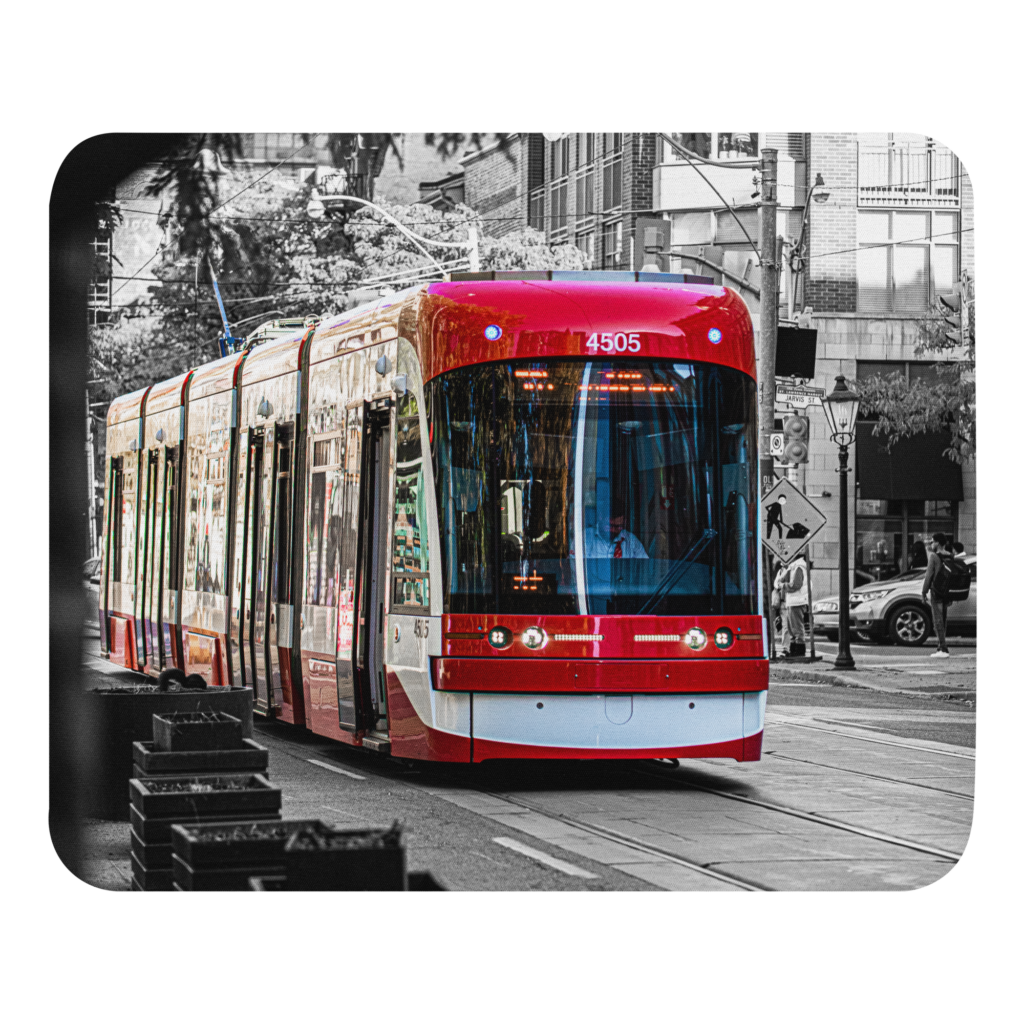 TTC Streetcar on King, Toronto Ontario Mouse Pad