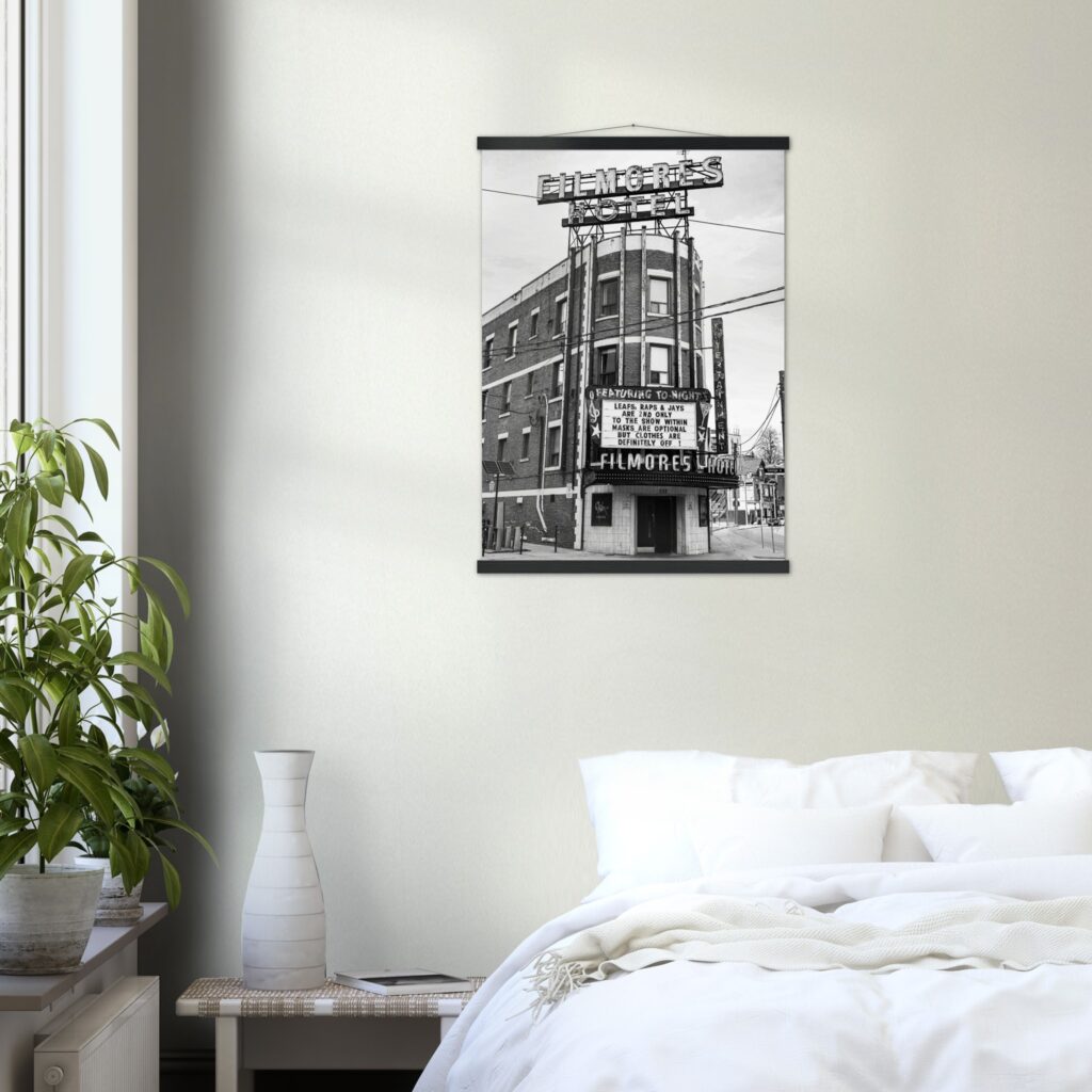 Filmores Hotel – Toronto, ON – Black & White Poster