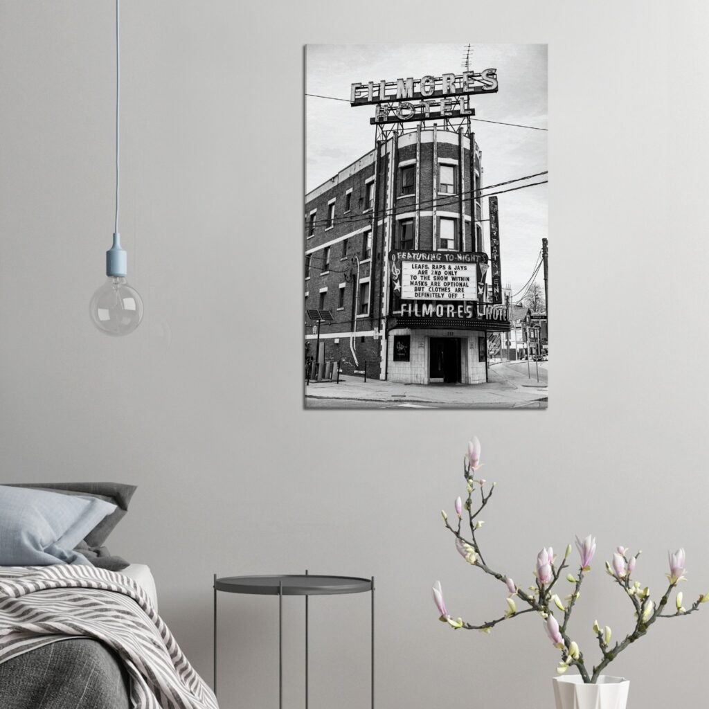 Filmores Hotel – Toronto, ON – Black & White Poster